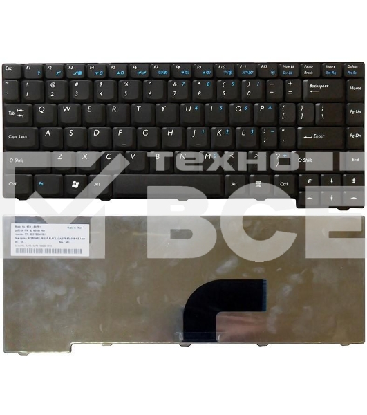 Клавиатура для ноутбука Benq Joybook U121W черная