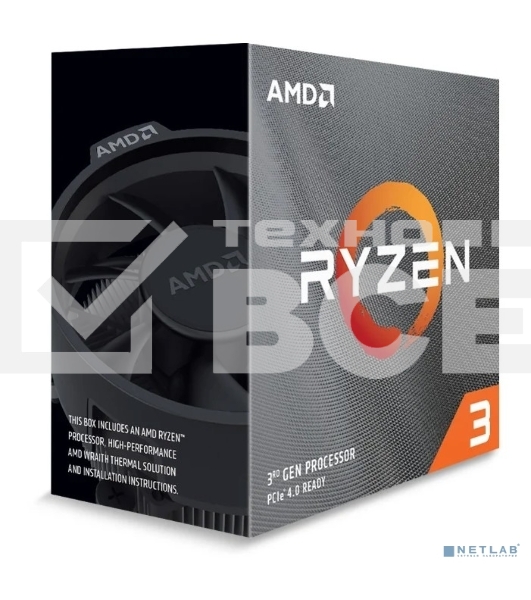 Процессор AMD Ryzen 3 3100 Soc-AM4, 3.6GHz OEM