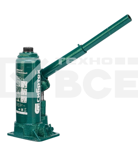 Домкрат гидравлический Сибртех бутылочный, 3т, 180-320 мм