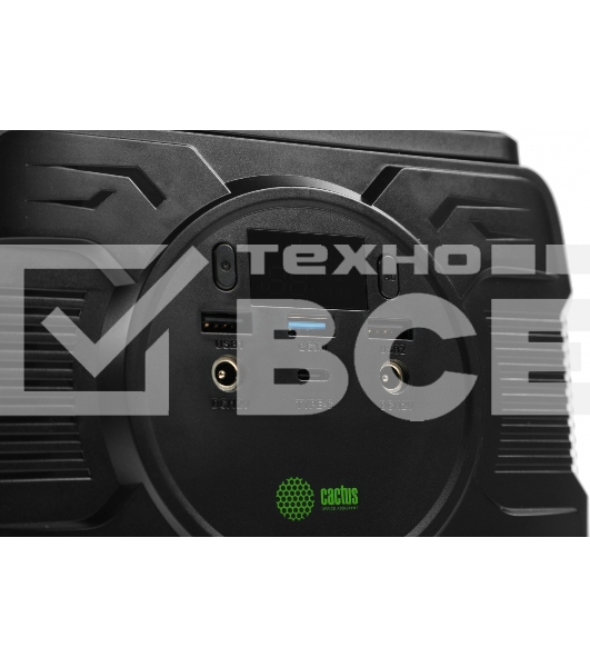 Мобильный аккумулятор Cactus CS-PCS144-EC5 40000mAh 2.1A 2xUSB черный/зеленый