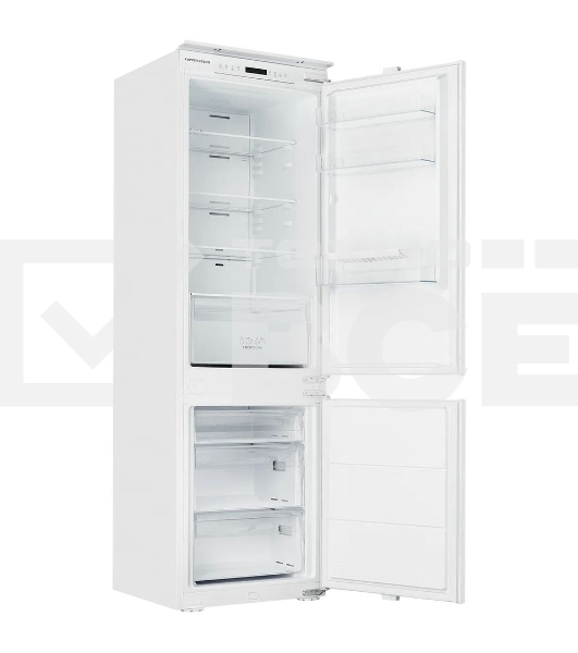 Встраиваемый холодильник Kuppersberg RBN 1764, High-Tech, полезный объем 243 л, No Frost, супер заморозка, инверторный компрессор, электронное управление, энергоэффективность А+