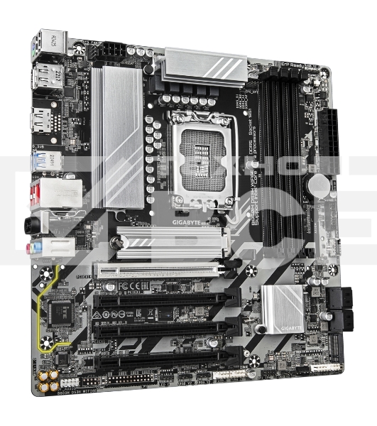 Материнская плата Gigabyte B860M DS3H WIFI6E, LGA1851, Intel B860, 4xDDR5, 4xSATA, 2xM.2, 1xPCIe 5.0 x16, 3xPCIe 4.0 x1, 2xDP, 1xHDMI, 1x2.5Gb LAN, Wi-Fi 6E, Bluetooth 5.3, 1xUSB-C 10Gbps, 2xUSB-A 10Gbps, 4xUSB-A 5Gbps, 7xUSB-A 2.0, 3x3.5 мм, 7.1, mATX