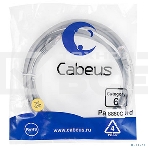 Шнур комм. Cabeus, кат. 6, неэкр., U/UTP, RJ45/RJ45, 250 МГц, LSZH, AWG24, 3м, серый, фото3