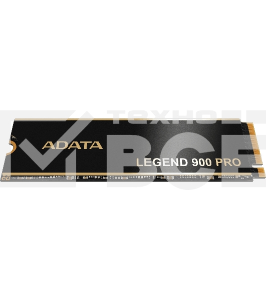 Твердотельный накопитель ADATA SSD LEGEND 900 PRO, 2000GB, M.2(22x80mm), NVMe 1.4, PCIe 4.0 x4, 3D NAND, R/W 7400/6500MB/s, IOPs н.д./н.д., TBW 1200, DWPD 0.3 (5 лет)