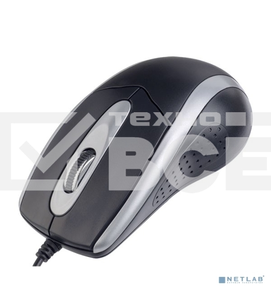 Мышь проводная Perfeo TOUR черный/серебристый, 1000 dpi, USB, кнопки - 3