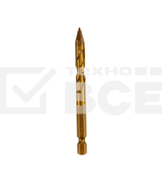 Сверло по стеклу и керамике Kranz сухое сверление, 8мм, шестигранный хвостовик