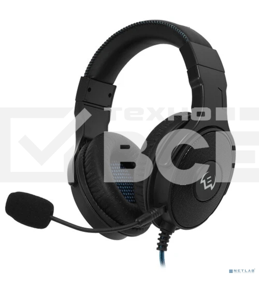 Игровые наушники SVEN AP-U1500MV с микрофоном черные (USB, LED, 7.1, mini jack O 3,5 мм (4 pin), 50 мм, RGb подсветка)