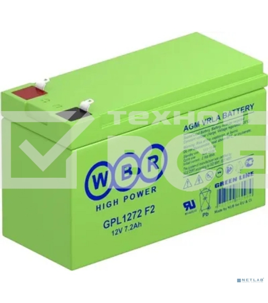 Батарея WBR GPL 1272 (12V 7.2Ah)