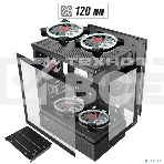 Компьютерный корпус Ginzzu RX670 mATX FAN 12CM FRGb*3, фото3
