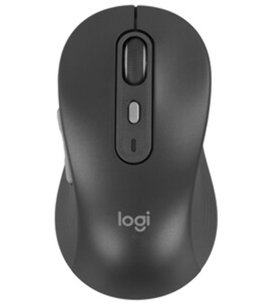 Мышь беспроводная Logitech M750 L Large графитовый, 4000 dpi, радиоканал, Bluetooth, USB, кнопки - 5