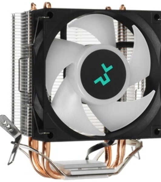 Кулер для процессора DEEPCOOL AG300 LED, 92 мм, алюминий/медь, 3050 об/мин, 30.5 дБ, 4 pin, 150 Вт, 129 мм