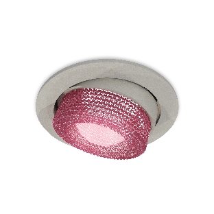 Комплект встраиваемого поворотного светильника Ambrella light XC7653062 SGR/PI серый песок/розовый MR16 GU5.3 (C7653, N7193)