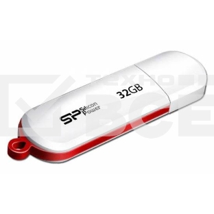 Флеш диск Silicon Power 32Gb LuxMini 320 SP032GBUF2320V1W USB2.0 белый