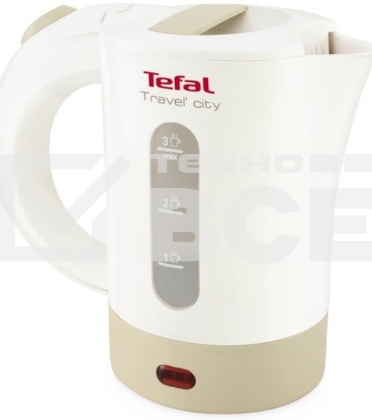 Чайник электрический Tefal KO120130 0.5л. 650Вт белый/бежевый(корпус: пластик)
