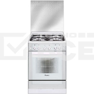 Плита газовая Gefest ПГ 6300-02 0040 белый, конфорок 4 шт, духовка 52 л, 60 см x 85 см x 60 см