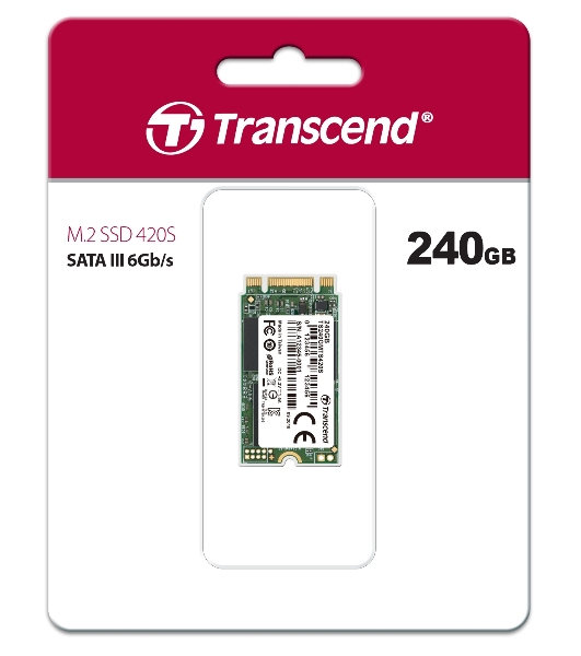Накопитель SSD 240GB Transcend MTS420, 3D NAND, M.2[R/W - 560/500 MB/s]