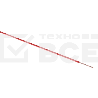 Провод ПГВА Rexant 1х0.75 мм², красный, бухта 100 м