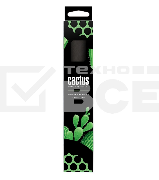 Коврик для мыши Cactus CS-MP-C01S зеленый 250x200x3мм