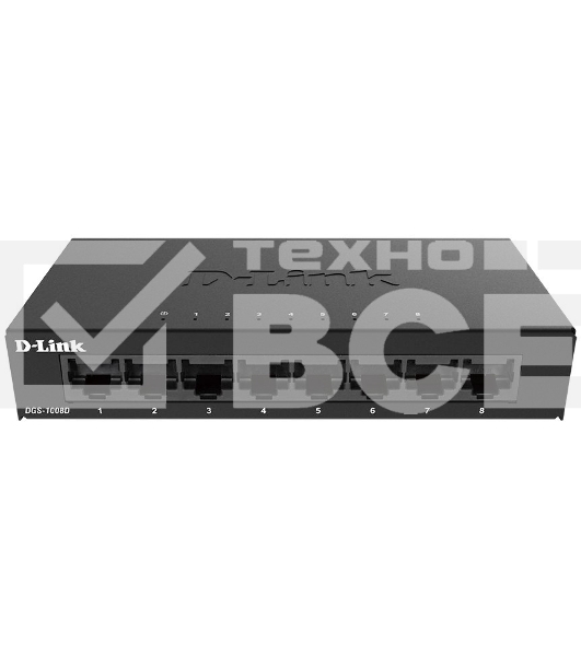 Коммутатор D-Link DGS-1008D/K2A, L2