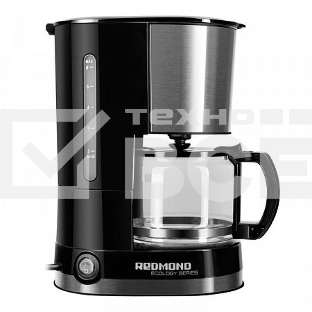 Кофеварка капельная Redmond RCM-M1507 черный/серебристый, исп. кофе - молотый, 0.6 л, 600 Вт