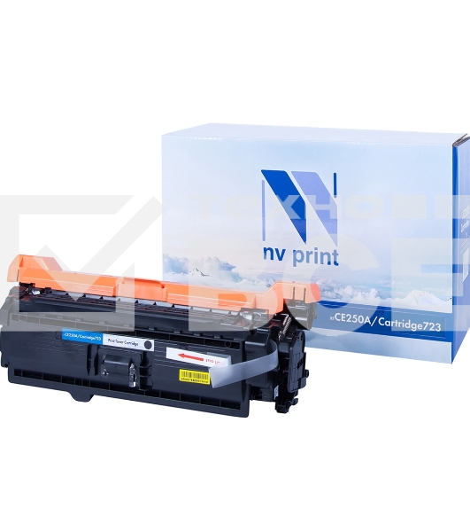 Картридж лазерный NVPrint совместимый HP CE250A/Canon 723 Black для LaserJet Color CM3530/CM3530fs/CP3525dn/CP3525n/CP3525x/Canon i-SENSYS LBP-7750Cdn (5000k)