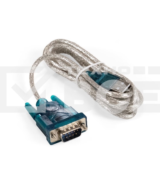 Кабель-адаптер USB 2.0-RS232 ExeGate EX-UAS-1.8 (Am/DB9M, 1,8м, крепеж разъема - винты)
