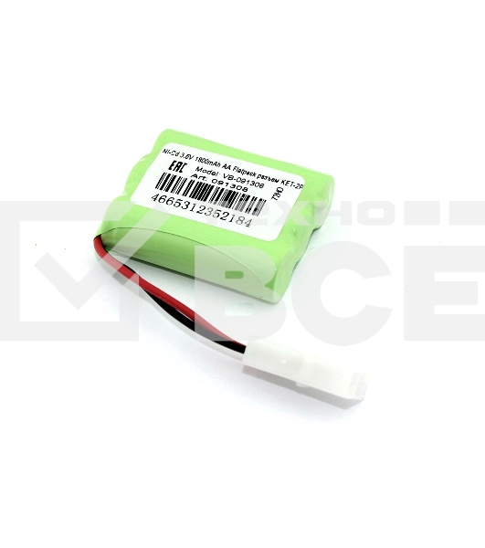 Аккумулятор Ni-Cd 3.6V 1800mAh AA Flatpack разъем KET-2P