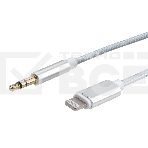 Кабель-переходник USB Cablexpert CCAB-AP35M-1M-W, Lightning/Jack3.5, Mobile, 1м, белый, коробка, фото2
