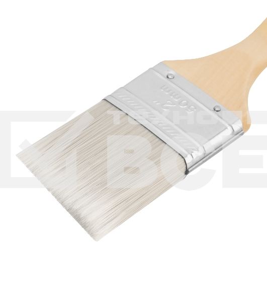 Кисть плоская для лаков 'Евро' 2', искусственная щетина, деревянная рукоятка MTX