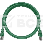 Патч-корд NTSS NTSS-PC-UTP-RJ45-5e-0.3-LSZH-GN NTSS-PC-UTP-RJ45-5E-0.3-LSZH UTP RJ-45 вил.-вилка RJ-45 кат.5E 0.3м зеленый LSZH (уп.:1шт), фото 1