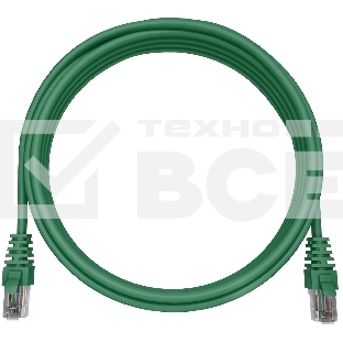 Патч-корд NTSS NTSS-PC-UTP-RJ45-5e-0.3-LSZH-GN NTSS-PC-UTP-RJ45-5E-0.3-LSZH UTP RJ-45 вил.-вилка RJ-45 кат.5E 0.3м зеленый LSZH (уп.:1шт)