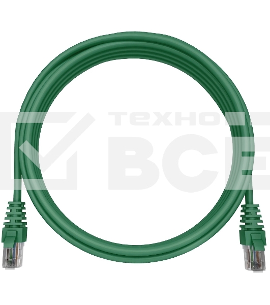Патч-корд NTSS NTSS-PC-UTP-RJ45-5e-0.3-LSZH-GN NTSS-PC-UTP-RJ45-5E-0.3-LSZH UTP RJ-45 вил.-вилка RJ-45 кат.5E 0.3м зеленый LSZH (уп.:1шт)