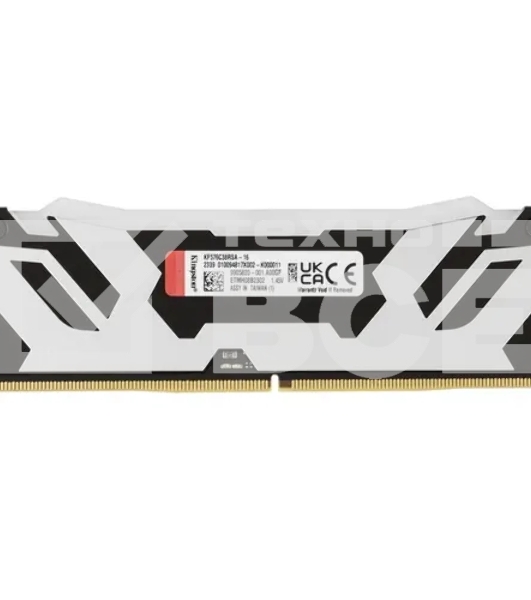 Оперативная память Kingston Fury Renegade, DDR5, 16GB (1x16GB), 7600MHz, CL38, с радиатором, RGB, серебристый