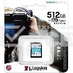 Флеш карта SD 512GB Kingston SDXC Class 10 UHS-I U3 V30 Canvas Go Plus 170MB/s, фото16