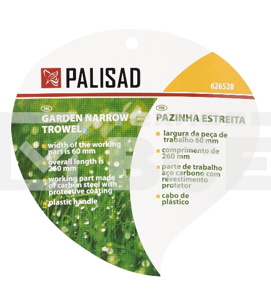 Совок узкий, защитное покрытие, пластиковая рукоятка Palisad