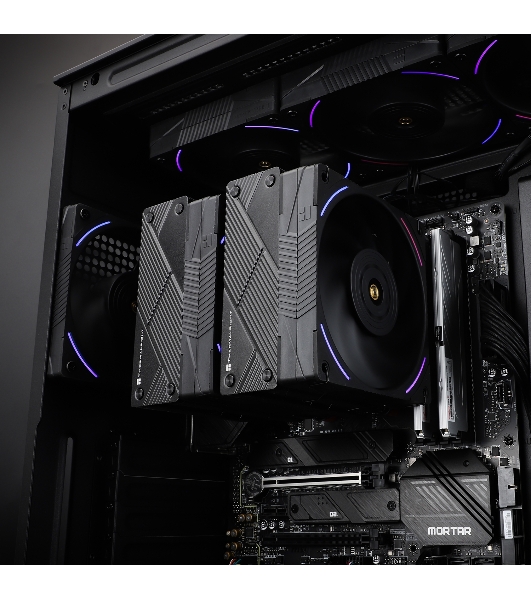 Устройство охлаждения(кулер) Thermalright Phantom Spirit 120 EVO ARGB Soc-AM5/AM4/1151/1200/1700 черный 4-pin 27dB Al+Cu 765gr Ret (PS120-EVO)