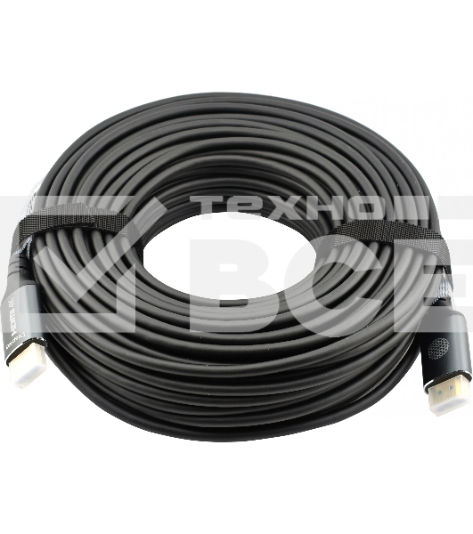 Кабель аудио-видео Cactus CS-HDMI-AOC-2-30 HDMI (m)/HDMI (m) 30м. позолоч.конт. черный