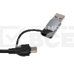 Картридер Type-C/USB-A (3.1) Gembird FD2-MSD-3, 5в1: 2xUSB2.0, USB3.1, SD/TF, кабель 10см, алюминий, фото5