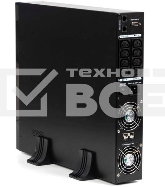 Источник бесперебойного питания Бастион RAPAN-UPS 2000-RACK-IN-4X9-E {Line-interactive, 2000ВА/1400Вт, USB, 8х C13, АКБ 2x 9Ah, подкл АКБ блоков} (8959)