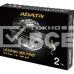 Твердотельный накопитель ADATA SSD LEGEND 900 PRO, 2000GB, M.2(22x80mm), NVMe 1.4, PCIe 4.0 x4, 3D NAND, R/W 7400/6500MB/s, IOPs н.д./н.д., TBW 1200, DWPD 0.3 (5 лет), фото3