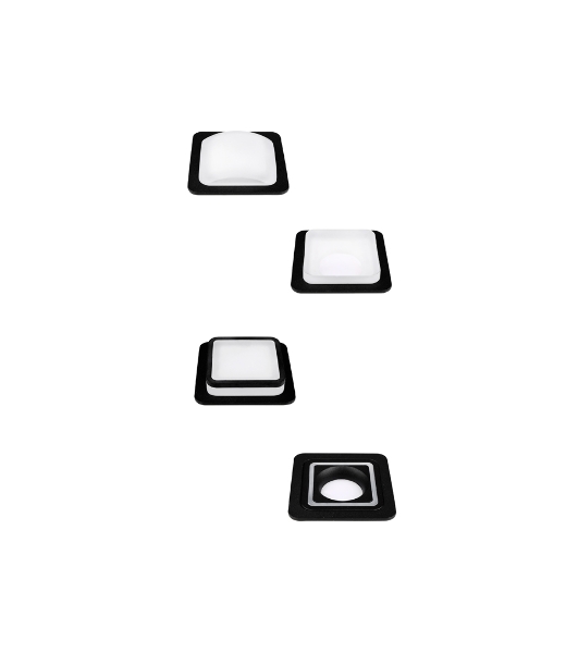Корпус светильника C7902 SBK черный песок 90*90*H32mm MR16 GU5.3