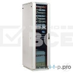 Шкаф коммутационный ЦМО ШТК-М-18.6.8-1ААА 18U 600x820 мм пер. дв. стекл задн. дв. стал. лист 2 бок. пан. направл. под закл. гайки 270 кг серый, фото2