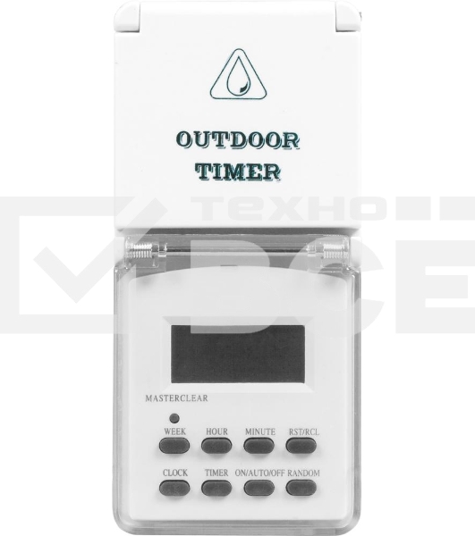 Розетка с таймером Feron (недельная) в защитном корпусе IP 44 3500W/16A 230V, 61926(TM23)