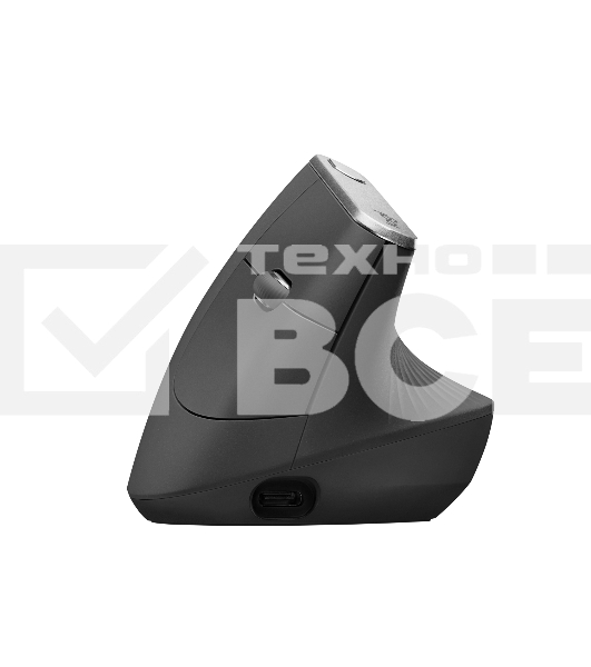Мышь беспроводная/проводная Logitech MX Vertical графитовый, 4000 dpi, радиоканал, Bluetooth, USB, кнопки - 6