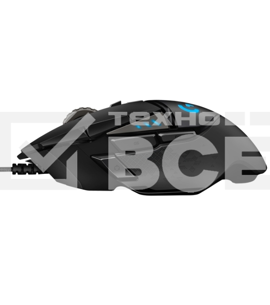Мышь беспроводная/проводная Logitech G502 LIGHTSPEED черный, 25600 dpi, радиоканал, USB, кнопки - 11