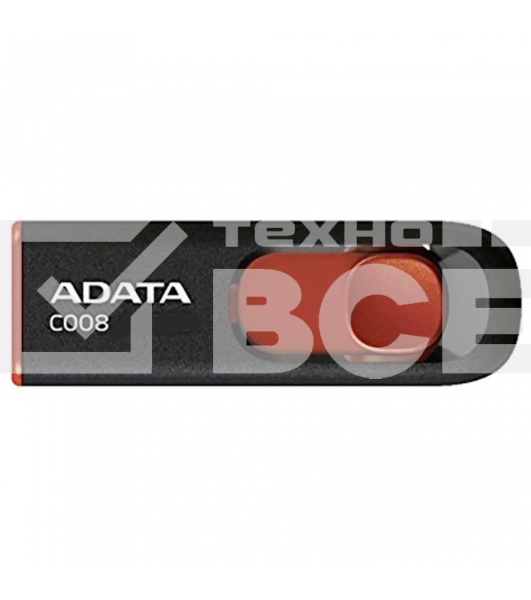 Флеш диск AData 16Gb C008 AC008-16G-RKD USB2.0 красный