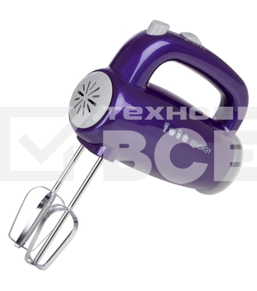 Миксер Energy EN-295P, 5 скоростей, 300 Вт, фиолетовый
