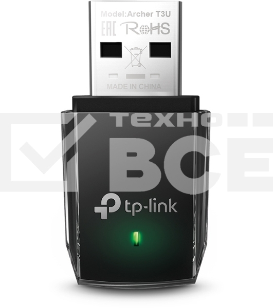Адаптер TP-LINK Archer T3U AC1300 Мини Wi-Fi MU-MIMO USB-адаптер
