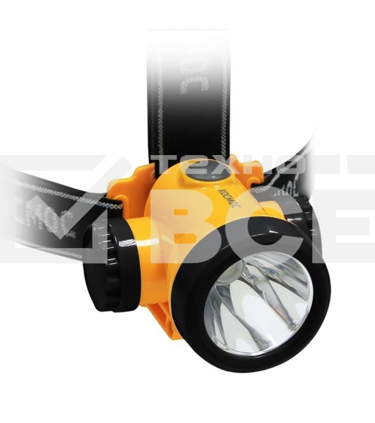 Фонарь светодиодный аккум. налобный литиевый H3W 2 режима 3Вт LED 1.5А.ч зарядка от USB КОСМОС KOCH3WLi-On