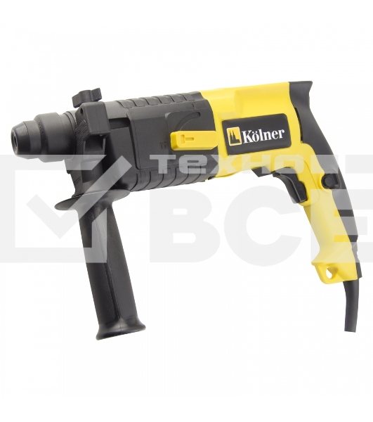 Перфоратор KOLNER KRH 520H(Перфоратор 500 Вт, SDS+, 1,5Дж, 0-850 об/мин, 2 режима, макс.диам.сверл(бетон) 20мм, ПВХ кабель 2м. (доп. рукоятка, глубомер))